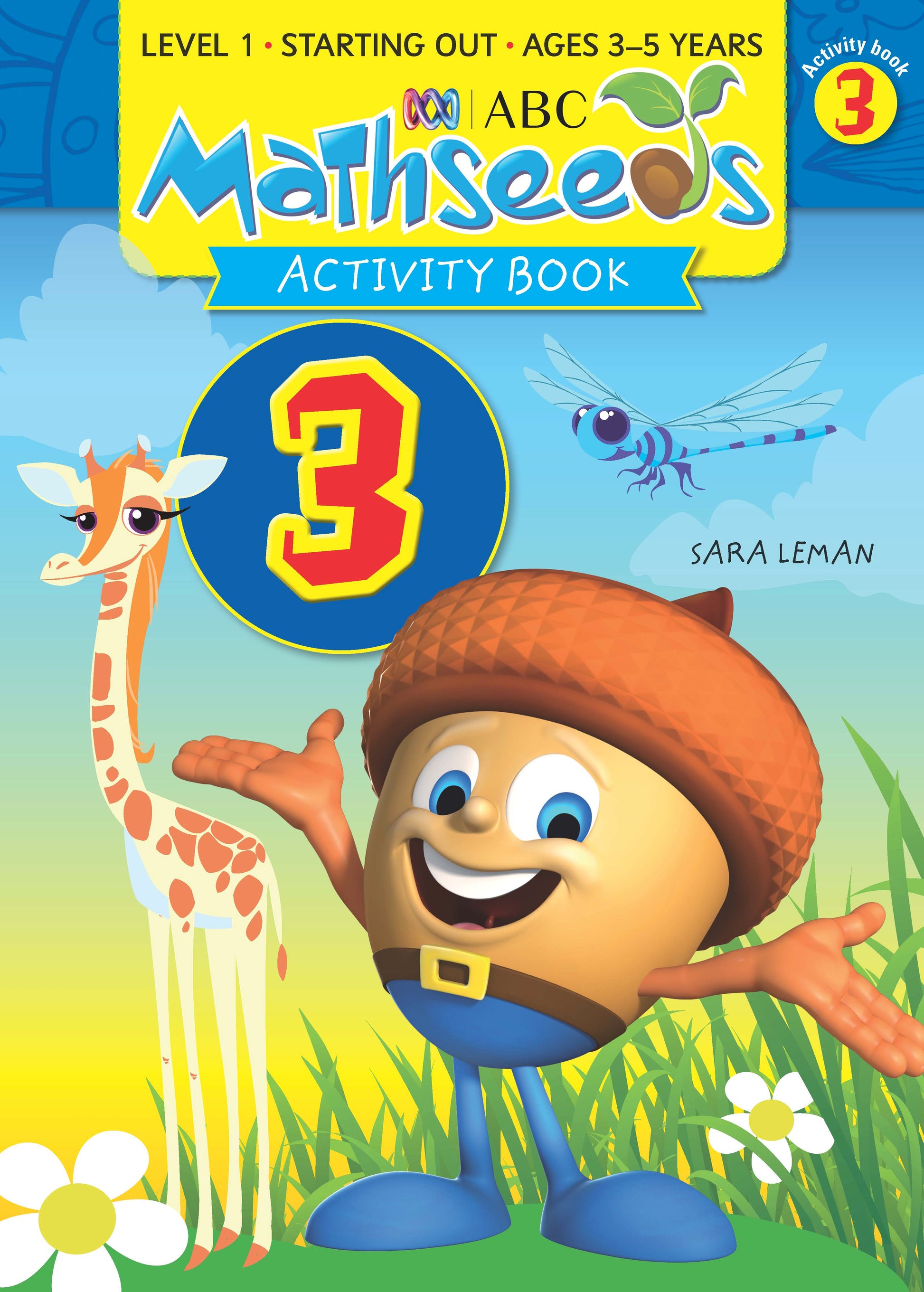 ABC Mathseeds Activity Book 3 Level 1 Ages 3-5 Book Land AU