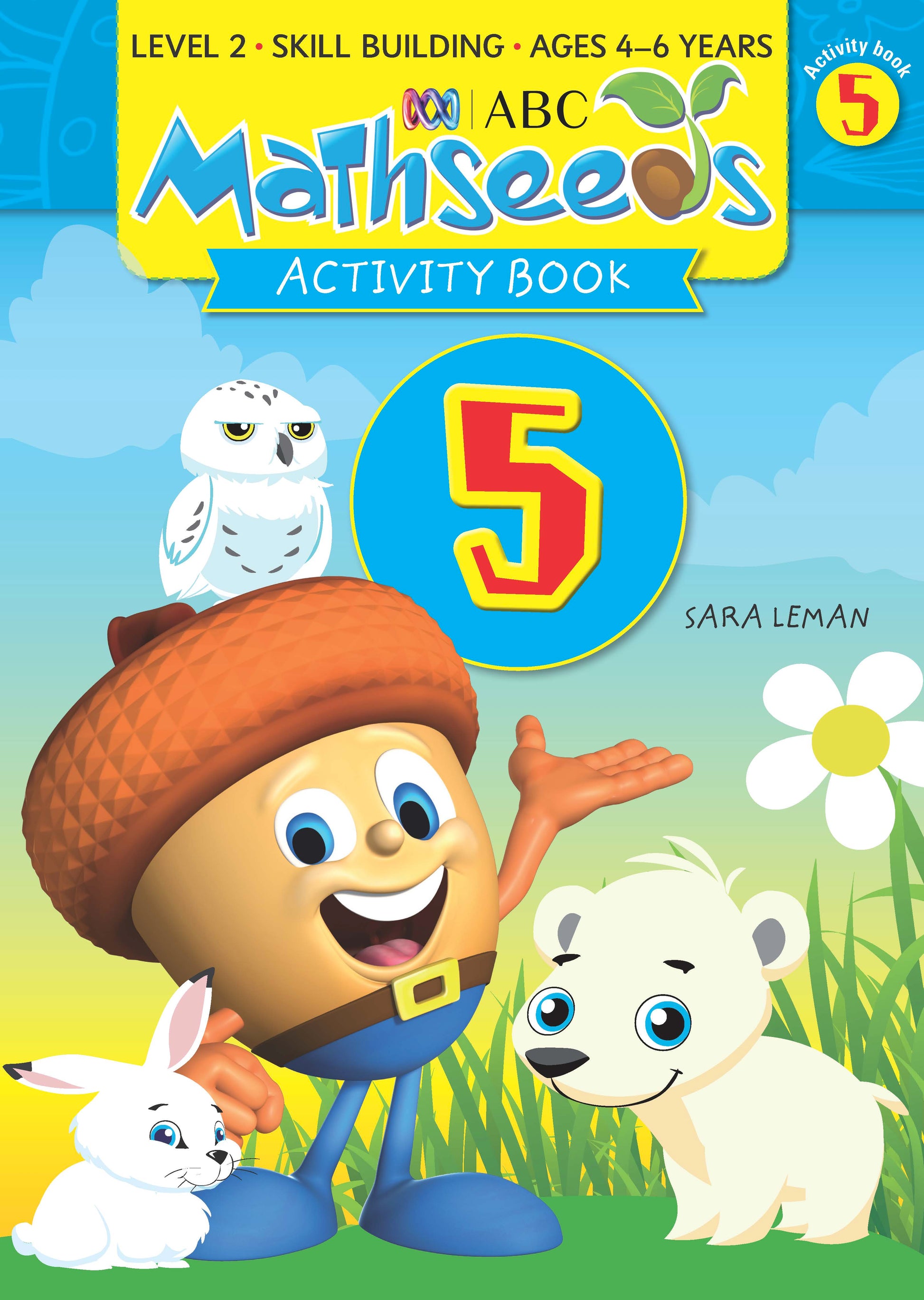 ABC Mathseeds Activity Book 5 Level 2 Ages 4-6 Book Land AU