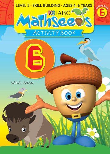 ABC Mathseeds Activity Book 6 Level 2 Ages 4-6 Book Land AU