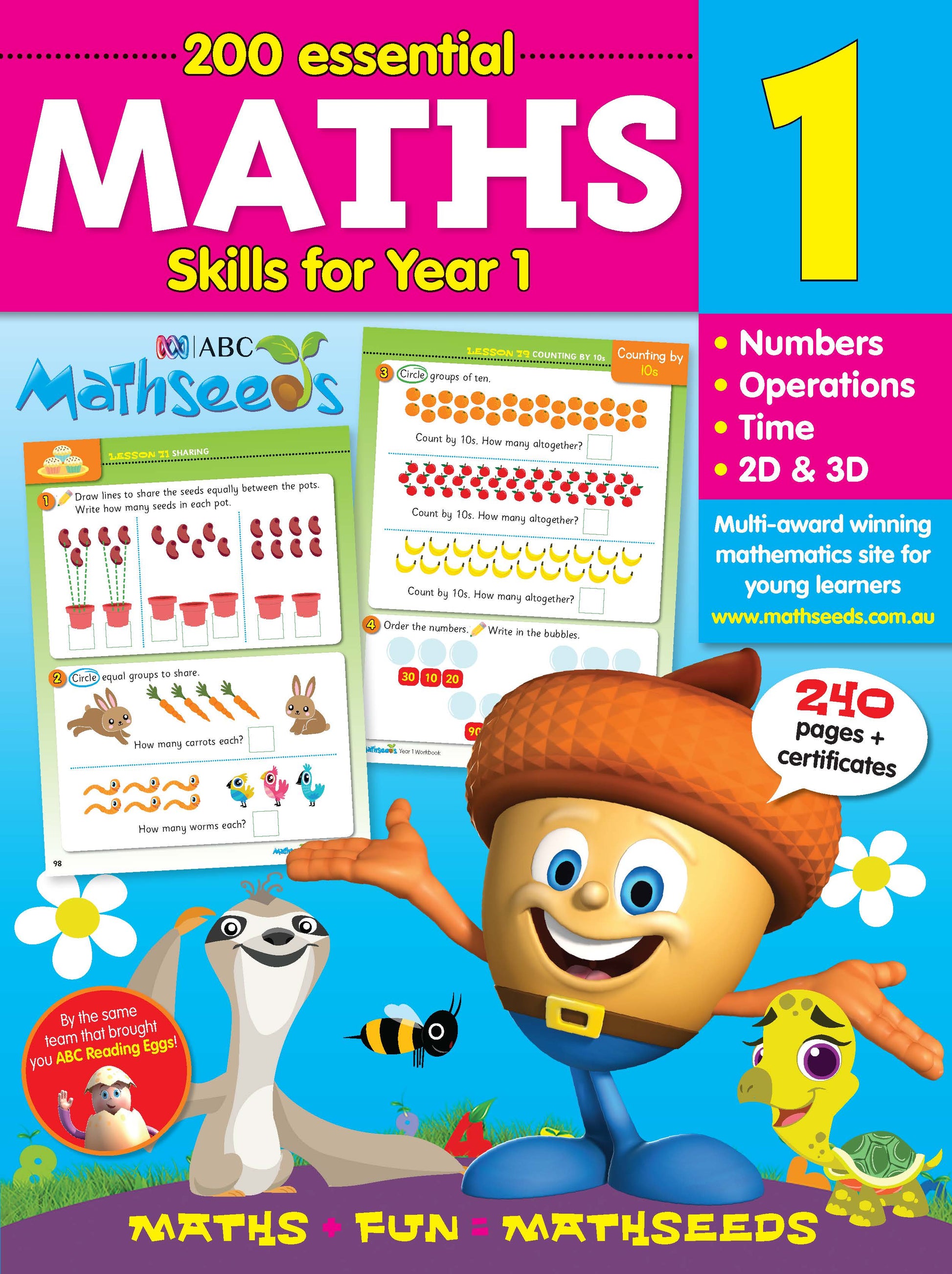 ABC Mathseeds Maths Skills for Year 1 Book Land AU