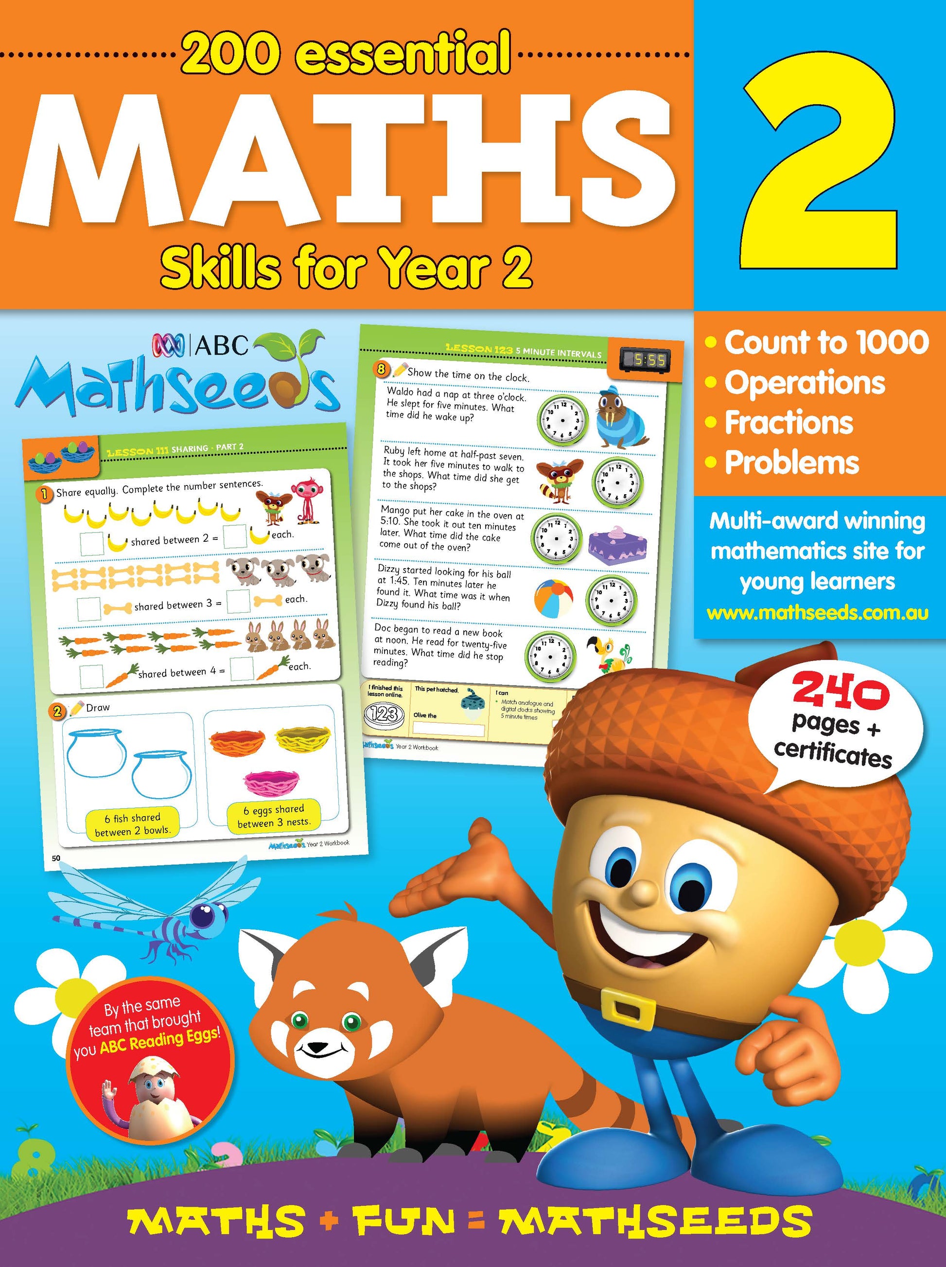 ABC Mathseeds Maths Skills for Year 2 Book Land AU