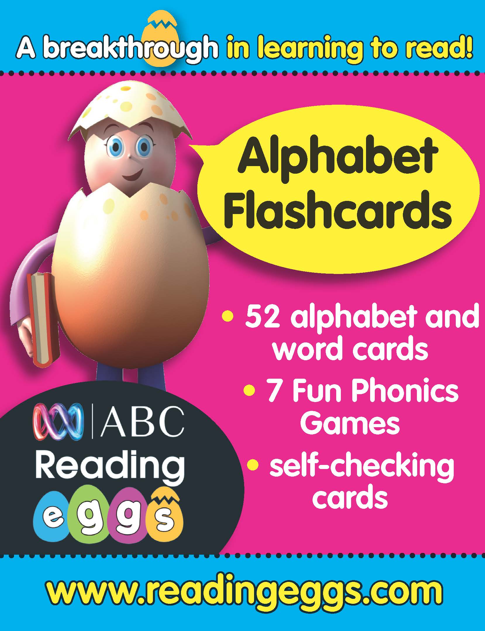 ABC Reading Eggs Level 1 Starting Out Alphabet Flashcards Ages 4-6 Book Land AU