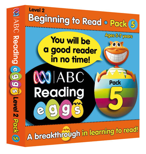 ABC Reading Eggs Level 2 Beginning to Read Book Pack 5 Ages 5-7 Book Land AU