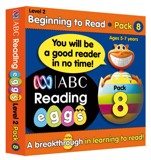 ABC Reading Eggs Level 2 Beginning to Read Book Pack 8 Ages 5-7 Book Land AU