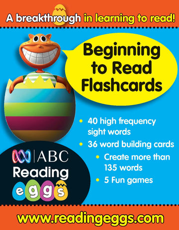 ABC Reading Eggs Level 2 Beginning to Read Flashcards Ages 5-7