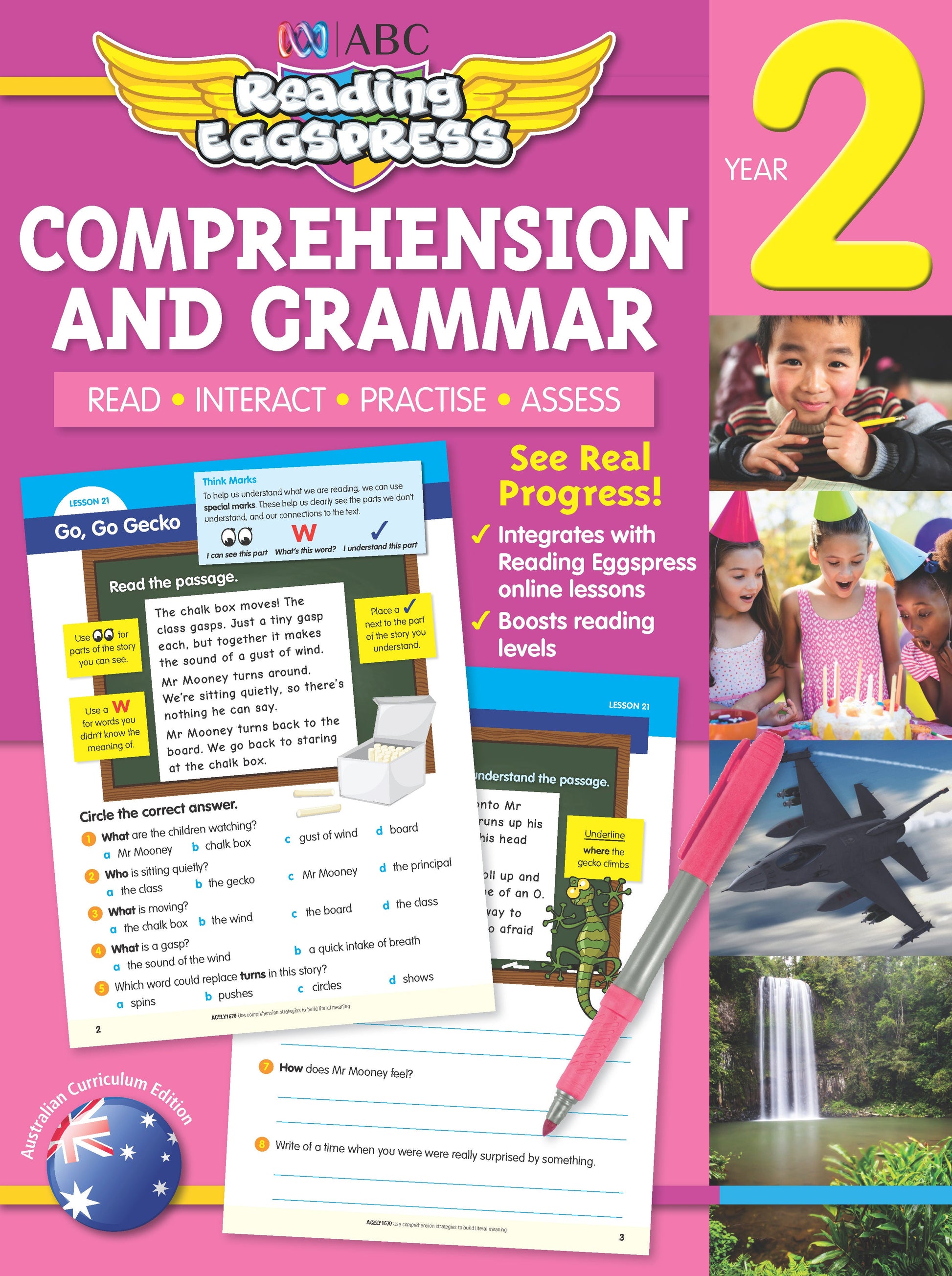 ABC Reading Eggspress Comprehension and Grammar Workbook Year 2 Book Land AU