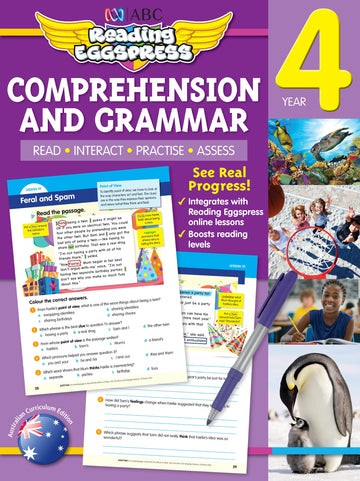 ABC Reading Eggspress Comprehension and Grammar Workbook Year 4