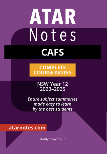ATAR Notes HSC CAFS Year 12 Notes (2023â€“2025)