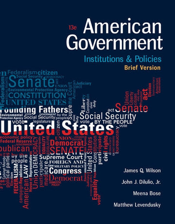 American Government : Institutions and Policies, Brief Version Book Land AU