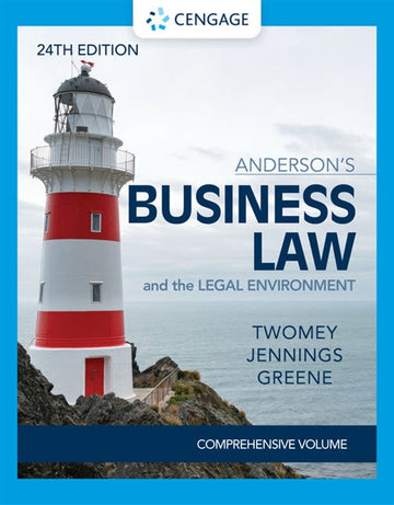 Anderson's Business Law & The Legal Environment - Comprehensive Edition Book Land AU