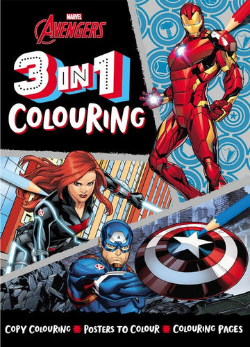 Avengers: 3 In 1 Colouring (Marvel) Book Land AU