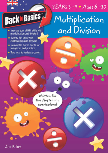 Back to Basics - Multiplication & Division Years 3-4 Book Land AU