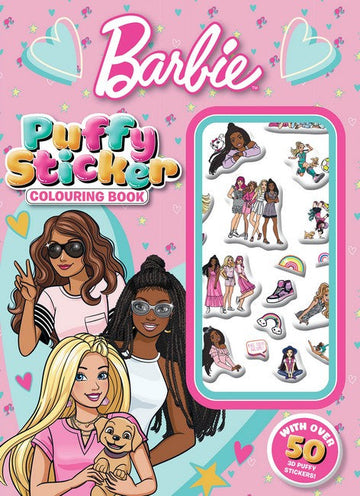 Barbie: Puffy Sticker Colouring Book (Mattel) Book Land AU