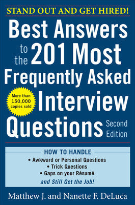Best Answers to the 201 Most Frequently Asked Interview Questions, Second Edition Book Land AU