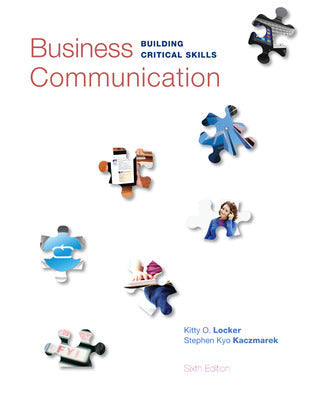 Business Communication: Building Critical Skills Book Land AU