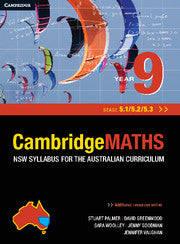 Cambridge Mathematics NSW Syllabus for the Australian Curriculum Year 9 5.1, 5.2 and 5.3 Book Land AU