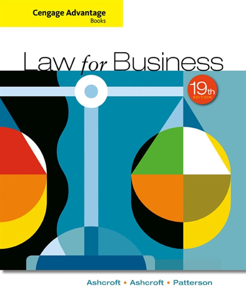 Cengage Advantage Books: Law for Business Book Land AU