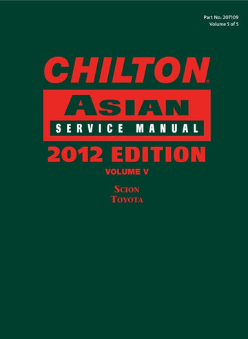 Chilton Asian Service Manual : 2012 Edition, Volume 5 Book Land AU