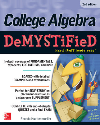 College Algebra DeMYSTiFieD, 2nd Edition Book Land AU