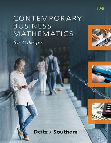 Contemporary Business Mathematics for Colleges Book Land AU