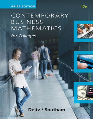 Contemporary Business Mathematics for Colleges, Brief Course Book Land AU