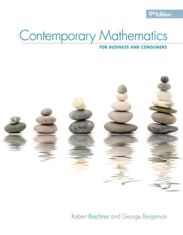 Contemporary Mathematics for Business & Consumers, 9th Book Land AU