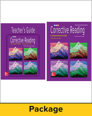 Corrective Reading Comprehension Level B2, Teacher Materials Package Book Land AU