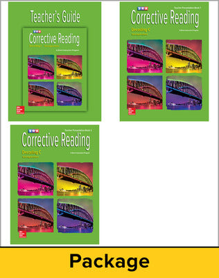Corrective Reading Decoding Level C, Teacher Materials Package Book Land AU