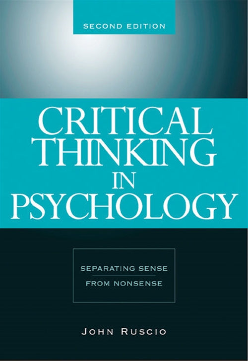Critical Thinking in Psychology : Separating Sense from Nonsense : Separating sense from nonsense Book Land AU