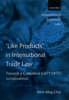 'Like Products' in International Trade Law Book Land AU