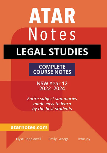 ATAR Notes HSC Legal Studies Year 12 Notes (2022-2024)