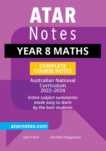 ATAR Notes Year 8 Maths Notes (2022-2024)