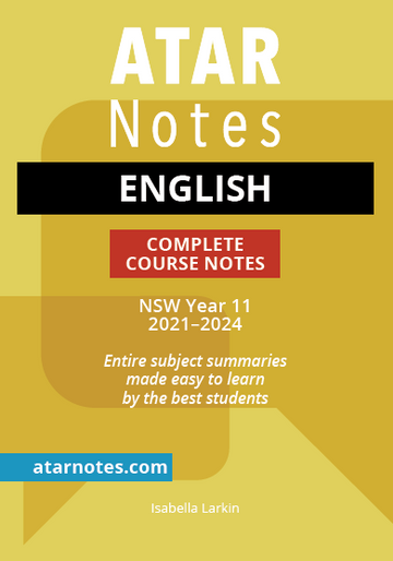ATAR Notes HSC English Year 11 Notes